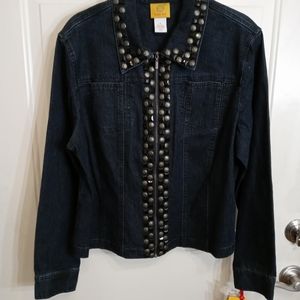 NWT RUBY RD. INDIGO JEAN JACKET